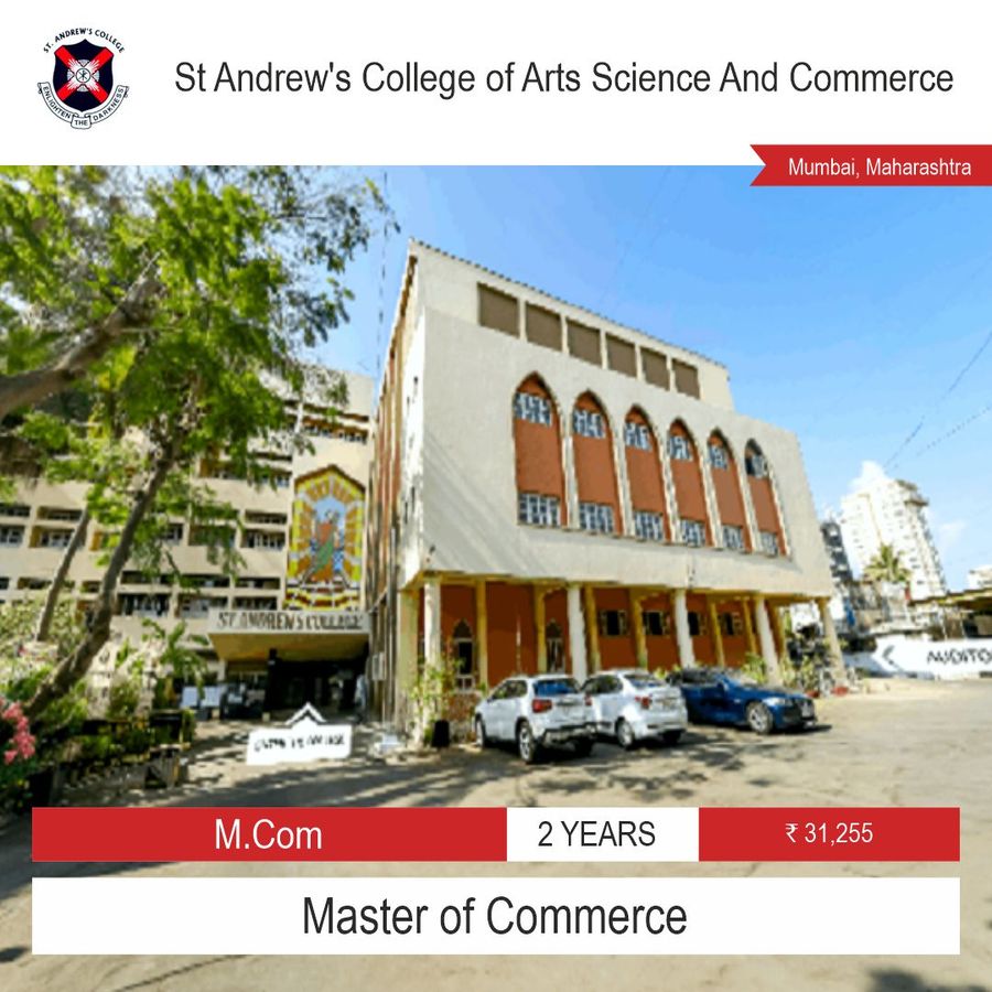Master of Commerce (M.COM) at St Andrew's College Of Arts Science And Commerce, Mumbai